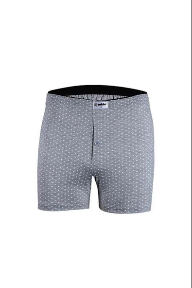 Yıldız Erkek Pamuklu Havlubel Düğmeli Desenli Boxer 43 - 3 Adet  Karışık Renk 3XL - Resim 3