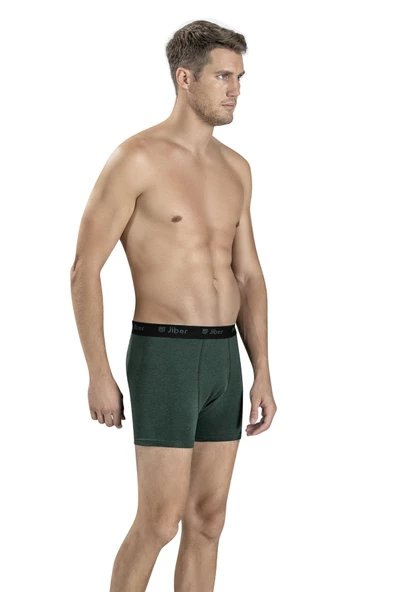 Jiber Erkek Modal Pamuklu Renkli Boxer 321 - 9 Adet   M Yeşil - 2