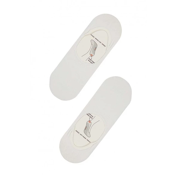 Dündar Kadın Penye Babet Çorap - 6 Adet  Beyaz 36-40 ürün görseli