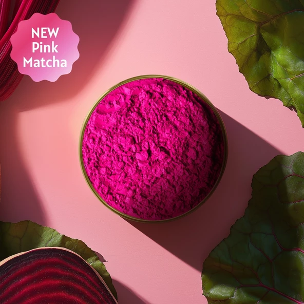 Pink Matcha - Pembe Superfood Matcha Tozu 100 gr - Resim 5