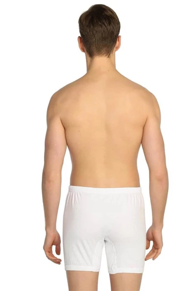 Gümüş Erkek Ribana Paçalı Külot 3057 - 6 Adet  Beyaz 3XL - Resim 2