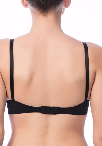 Nbb Dikişsiz Desteksiz Sütyen 3617  Siyah 80B - Resim 2