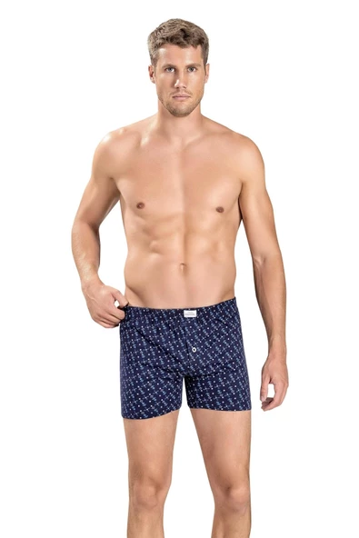Jiber Erkek Baskılı Karışık Renk Boxer 130 - 6 Adet  XL Karışık Renk