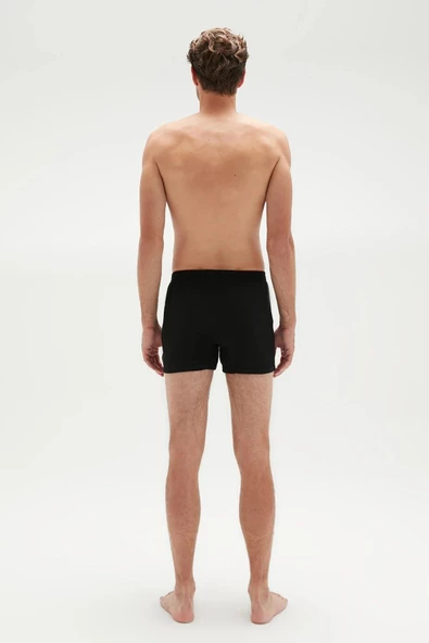 Erdem Erkek Penye Düz Renk Boxer 1400 - 6 Adet  Siyah 2XL - Resim 3