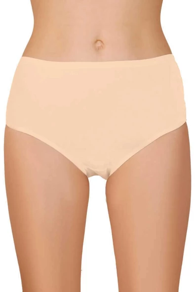 Berrak Kadın Pamuklu Likralı Bato Külot 2108 - 6 Adet  M Ten - Resim 6