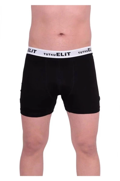 Tutku Elit Erkek Modal Elastan Spor Boxer 1252 - 6 Adet  Siyah L