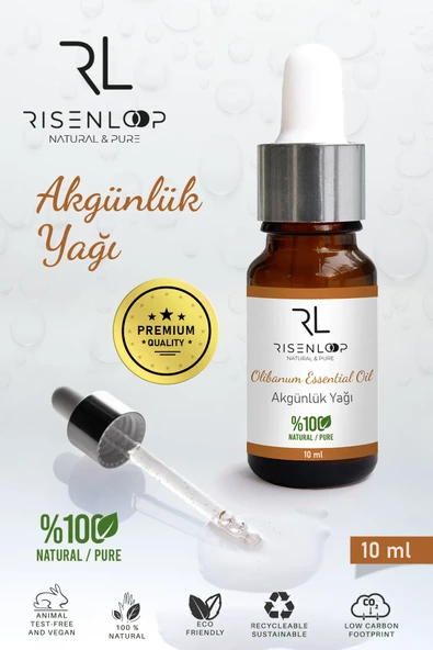 Risenloop Ak Günlük Yağı %100 Saf Doğal Seyretilmemiş Uçucu Yağ 10 Ml