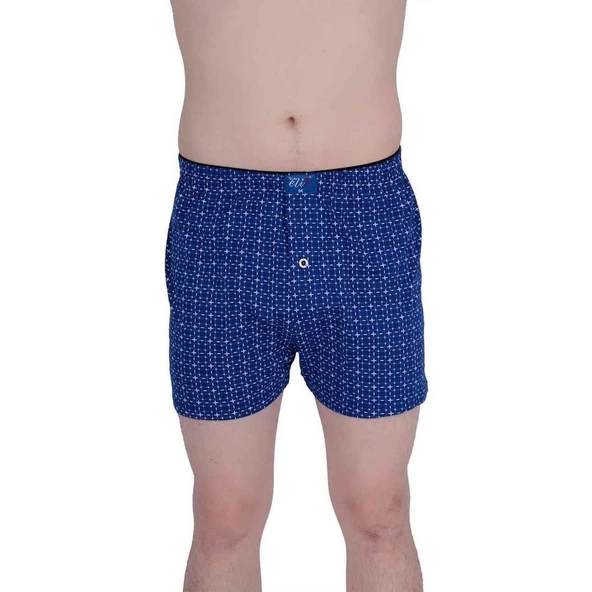 6'Lı Tutku Elit Havlu Bel Erkek Penye Desenli Boxer 1102  Karışık Renk S - 4