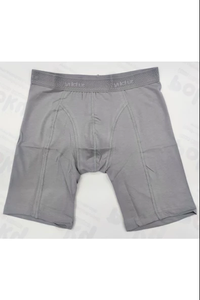 3'Lü YILDIZ 160-161-162 Erkek Modal Uzun Paça Boxer  XL Gri
