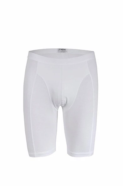 3'Lü YILDIZ 160-161-162 Erkek Modal Uzun Paça Boxer  Beyaz M