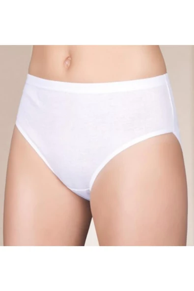 6 Adet Berrak 2064 Bayan Ribana Bato Külot %100 Pamuk  Beyaz 2XL ürün görseli