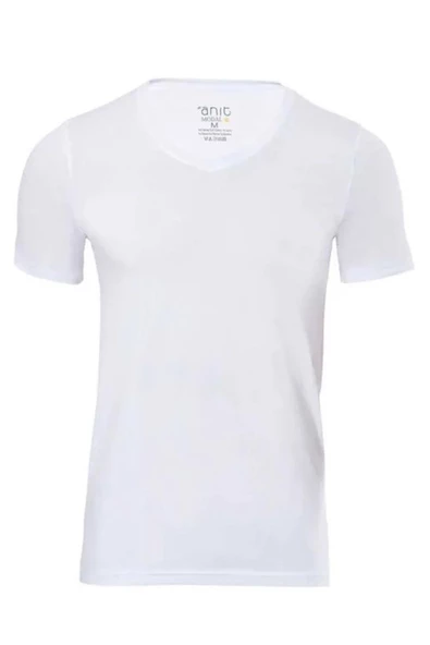Anıt Erkek V Yaka Modal Fanila Atlet 1204 - 6 Adet   Beyaz 2XL - Resim 2