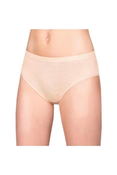 Berrak Kadın Pamuklu Likralı Bato Külot 2108 - 6 Adet  M Ten - Resim 7