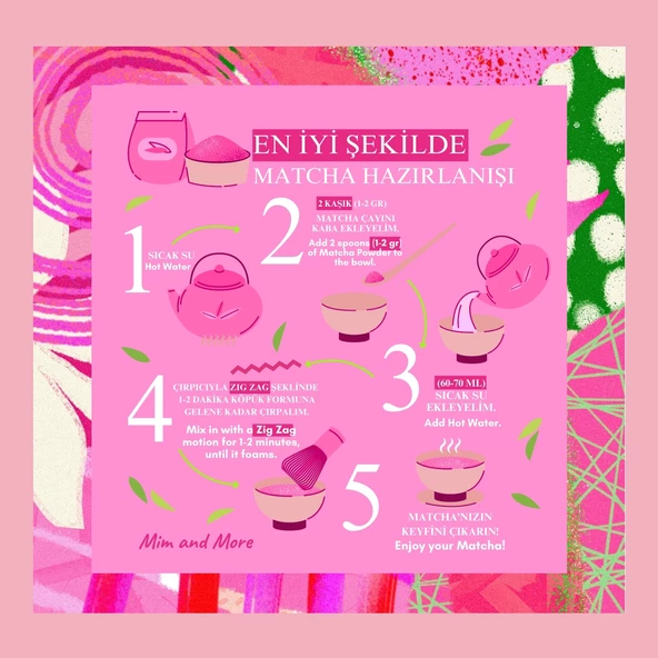 Pink Matcha - Pembe Superfood Matcha Tozu 25 gr - 4