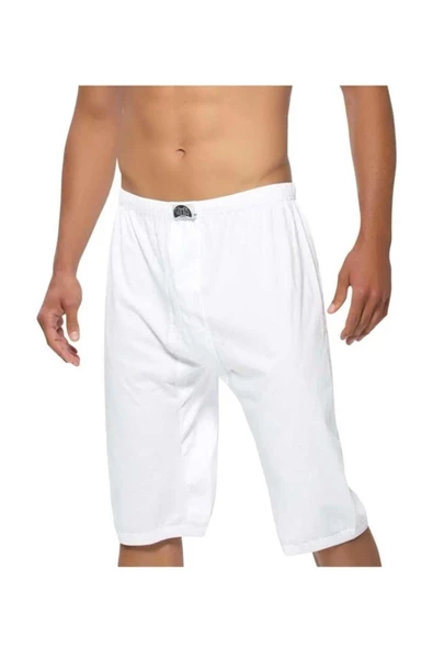 Gümüş Erkek Osmanlı Uzun Paçalı Don  4021 - 6 Adet  Beyaz 2XL - Resim 2