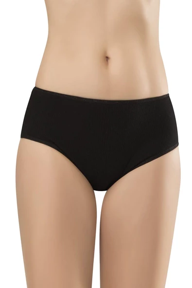 Erdem Kadın Ribana Bato Külot 2500 - 3 Adet  Siyah L ürün görseli