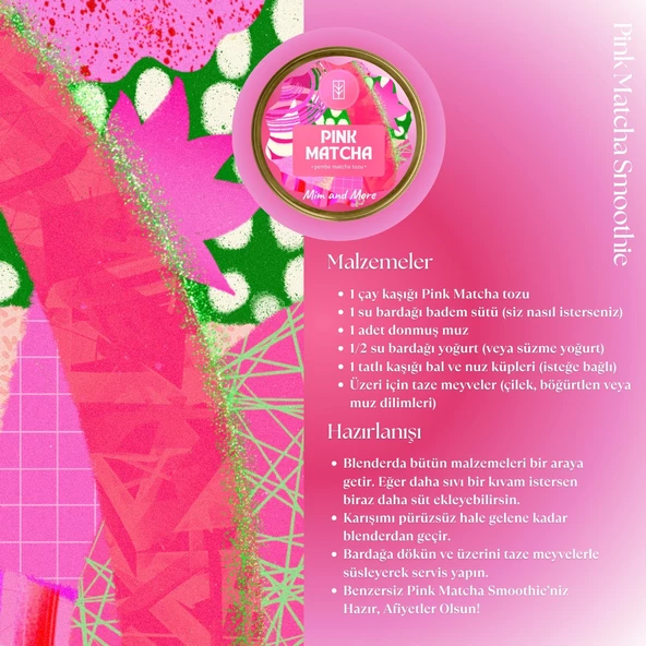 Pink Matcha - Pembe Superfood Matcha Tozu 50 gr - 5