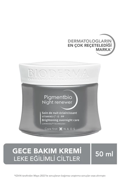 Bioderma Pigmentbio Night Renewer Koyu Leke Karşıtı Cilt Tonu Eşitleyici C Ve E Vitamini Gece Kremi 50 Ml