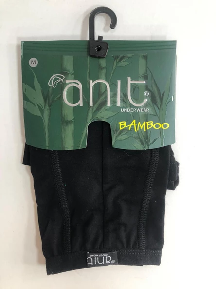 Anıt Erkek İnce Belli Bambu Likralı Boxer 1273 - 9 Adet  Siyah L - 4