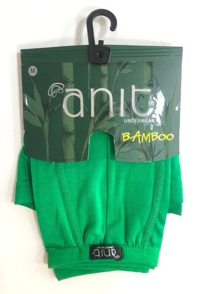 Anıt Erkek İnce Belli Bambu Likralı Boxer 1273 - 9 Adet  Yeşil 2XL - 2