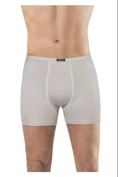 Anıt Erkek İnce Belli Bambu Likralı Boxer 1273 - 9 Adet  L Gri