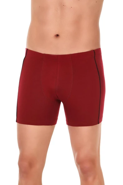 Yıldız Erkek Biyeli Modal Likralı Boxer 105 - 3 Adet  Bordo 2XL
