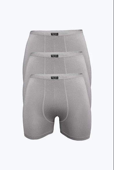 Anıt Erkek İnce Belli Bambu Likralı Boxer 1273 - 9 Adet  M Gri - 2