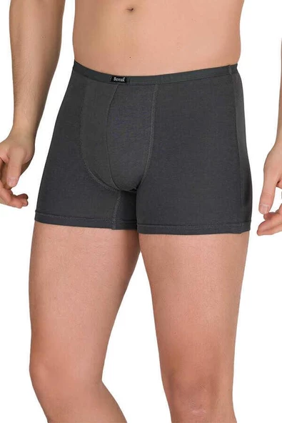 Berrak 4488 Erkek Modal İnce Kemer Boxer 6'Lı   M Füme