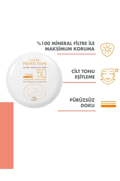 Avene Compact SPF 50+ Teintee Dore - Mineral Filtreli Kompakt Renkli Güneş Koruyucu