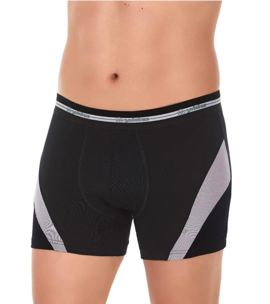 Yıldız Erkek Modal Likralı Comfort Boxer - 6 Adet  Siyah M