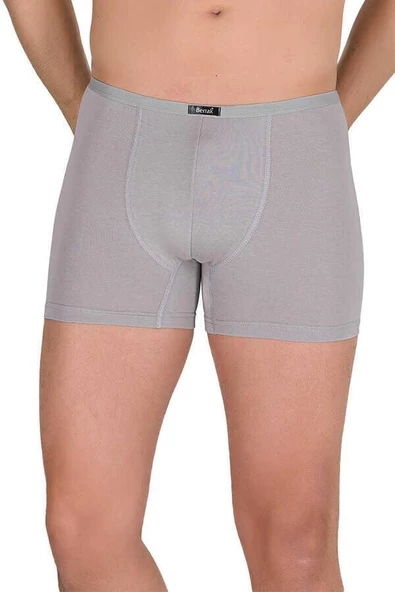 Berrak 4488 Erkek Modal İnce Kemer Boxer 6'Lı   Gri S