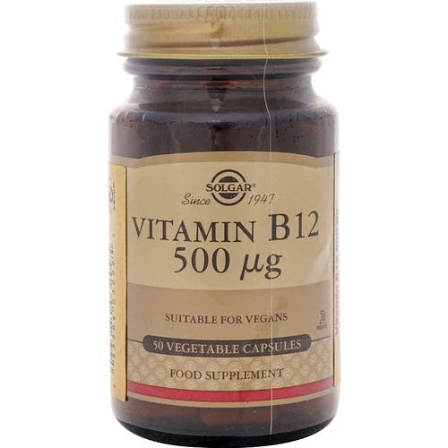 Solgar Vitamin B12 500 mcg 50 Vegetable Kapsül