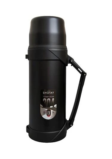 Shotay Çelik Termos 1200Ml Siyah - 2