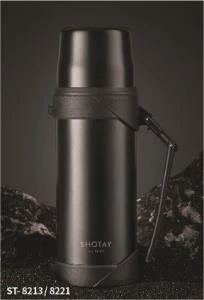 Shotay Çelik Termos 1200Ml Siyah - 5