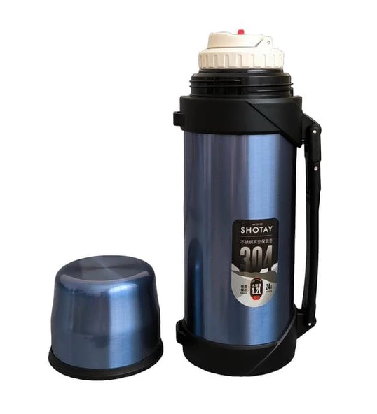 Shotay Çelik Termos 1200Ml Mavi - 3