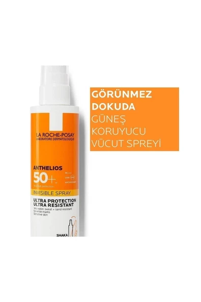 La Roche Posay Anthelios SPF50+ Invisible Yüksek Korumalı Vücut Güneş Kremi Spray 200ml