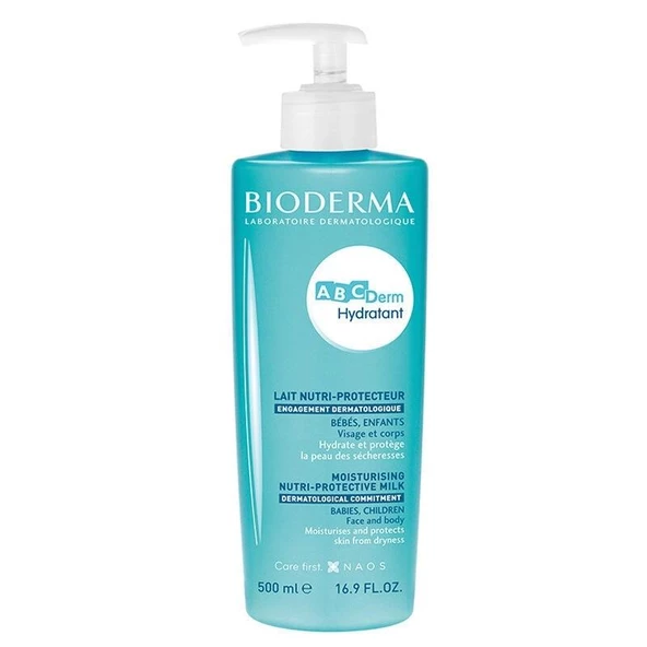 Bioderma ABCDerm Hydratant Lotion Bebek Cildi için Yoğun Nemlendirici, Onarıcı Süt Formda Bakım Kremi 500 ml