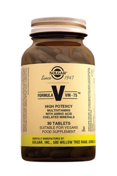 Solgar Vm 75 Multi Vitamin 30 Tablet - Resim 2