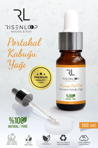 Risenloop Portakal Kabuğu Yağı %100 Saf Doğal Uçucu Yağ 10 ML