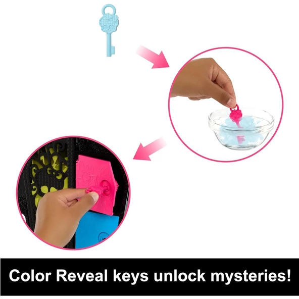 Orjinal Monster High Bebekleri Gizemli Arkadaşlar Neon Monster High Seri 3 Bebekleri Frankie Stein - 4