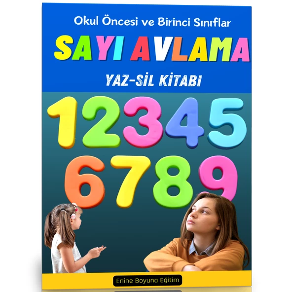 Okul Öncesi ve Birinci Sınıflar Cırt Cırtlı Sayı Avlama Kitabı ürün görseli 1