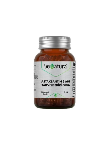 Venatura Astaksantin 3 Mg 30 Kapsül - 1