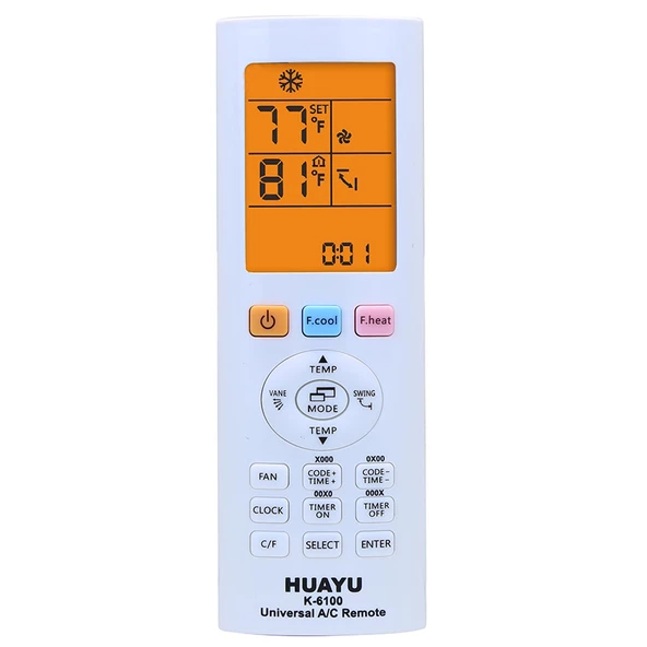 HUAYU KK K-6100 UNIVERSAL AKILLI KLİMA KUMANDASI