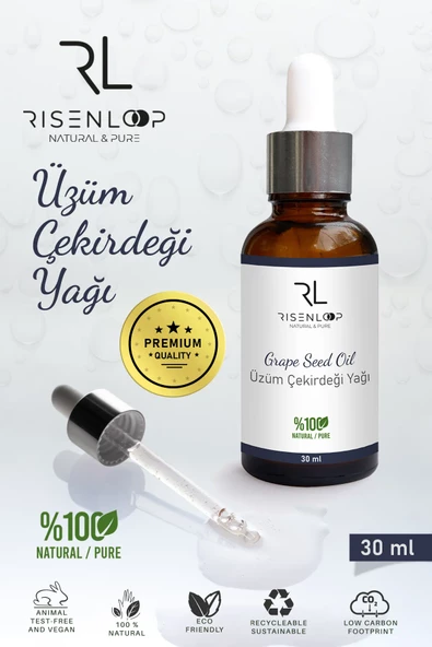 Risenloop Üzüm Çekirdeği Yağı %100 Saf Doğal 30 ML