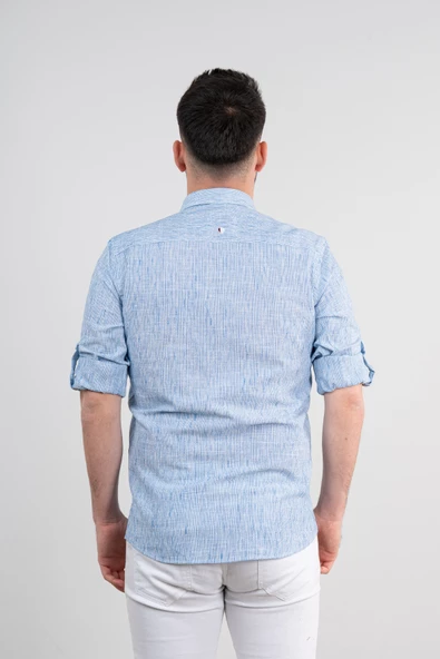 SLİMFİT YAZLIK ERKEK GÖMLEK - 4