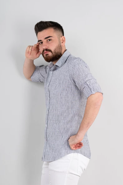 SLİMFİT YAZLIK ERKEK GÖMLEK - 10