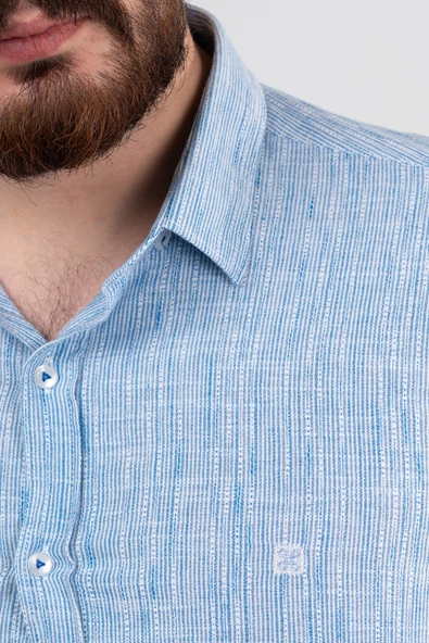 SLİMFİT YAZLIK ERKEK GÖMLEK - 5