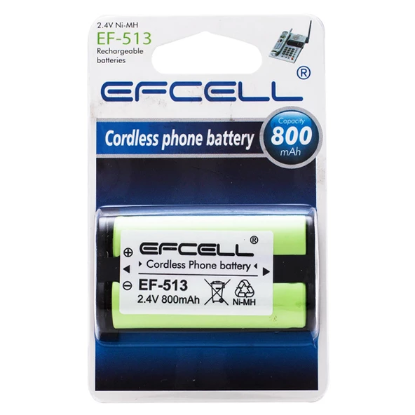 EFCELL EF-513 2.4 VOLT 800 MAH TELSİZ TELEFON PİLİ