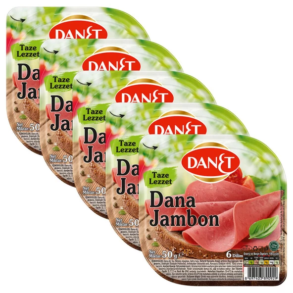 Dana Jambon I Dilimli I 50 g I 5'li