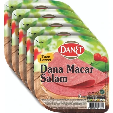 Macar Salam Dilimli 50G 5'li4